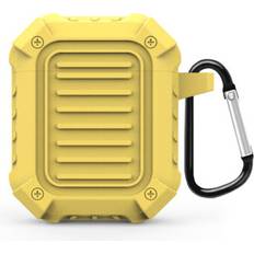 Apple Headphone Accessories Apple Airpods Case Silicone Protective Cover 1/2 Headset - Yellow
