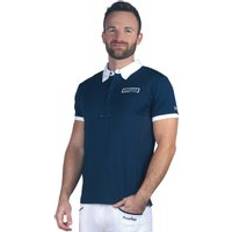 Polo saldi Poloshirt Reiten Kind Flags&Cup Cartago - Bleu