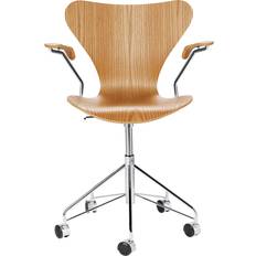 Fritz Hansen 3217 Sjuan Almfanér Kontorstoler Arne Jacobsen Kontorstol