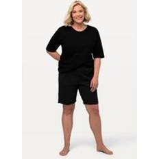 Stretch - Unisex Shorts Ulla Popken Jerseyshorts, lommer, elastisk linning svart 58/60