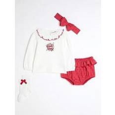 0-1M Other Sets River Island River Island Baby Baby Girls Christmas Bloomer Set White, White, 18-24 Months 18-24 MONTHS