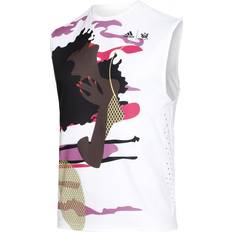 Rosa Tanktops Adidas New York Sleeveless T-shirt Rosa Regular Mann