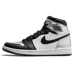 Vrouw - Zilver Basketbalschoenen Jordan Air 1 High - Silver Toe