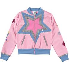 Heart Jackets Children's Clothing Jojo Siwa Girls' Sequins Light Weight Bomber Jacket with Heart Infinity Star Logo (7-8, Sequins/Star)