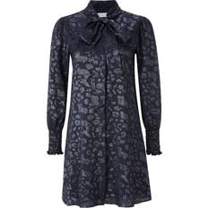 Rich & Royal rich&royal Hemdblusenkleid mit Schluppe DUNKELBLAU
