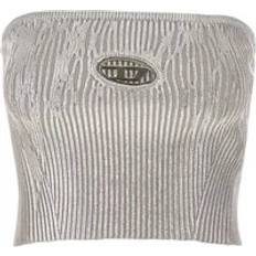 Slim - Uomo Canottiere Diesel M-clarksvillex-c Tube Top - Metallic Silver