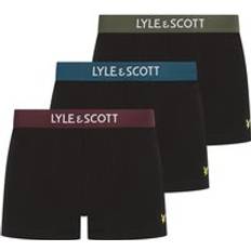 Lyle & Scott Bomull Underkläder Lyle & Scott Boxerkalsonger Nathan 3-pack Svart