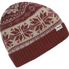 Clothing Bergans Jacquard Beanie Chianti Red/Lilac Chalk/Chalk Sand