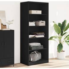 Nero Armadi vidaXL Schwarz 80 x 50 x 200 cm Holzwerkstoff Kleiderschrank