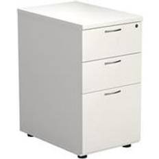 Retractable Drawers Writing Desks High 3 Drawer Pedestal 730 mm White Writing Desk
