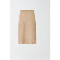 Skirts Fabiana Filippi Mohair Skirt, Camel Woman Skirts Brown