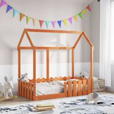 Childbeds vidaXL Kids' House Bed Frame 70 x 140 cm