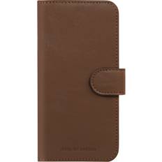 Apple iPhone 15 Plus Wallet Cases Ideal of Sweden Magnet Wallet+ Dark Brown