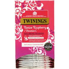 Twinings revive raspberry/hibiscus/vitamin c mesh tea bags pyramid enveloped pac