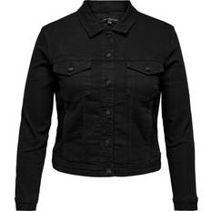 Only Curve denim jacket in black