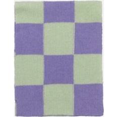Orphea Checked Ribbed-Knit Scarf Multi