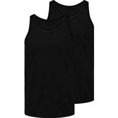 Jersey Toppe Jack & Jones 2-pak Ensfarvet O-hals Tanktop