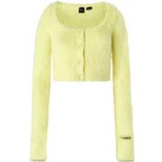 Giallo Cardigan Pinko Colorpoint Maglioni Giallo Donna - Pink