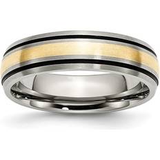 Gold - Wedding Rings Titanium vintage 14k gold 6mm wedding band ring