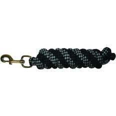 Horse Leads Roma Roma Cotton Deluxe Lead Black/Pink (6.5'