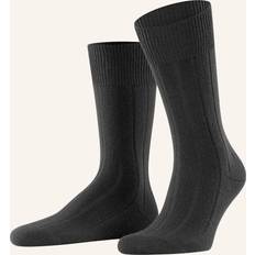 Kaschmir Socken Falke Strümpfe LHASA RIB mit Merinowolle 3000 BLACK