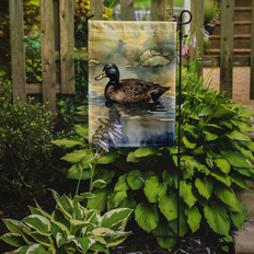 Garden & Outdoor Environment American Black Duck Garden Flag DAC3178 Brown/Green Polyester 1' 3 1/2" H x 11 1/4" W