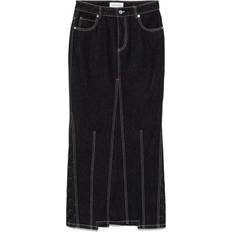 Organic Fabric Skirts Marine Serre Crescent-Moon maxi skirt women Organic Cotton/Organic Cotton Black