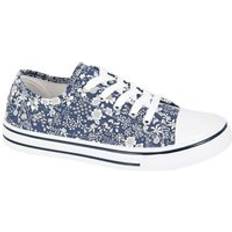 Canvas Heels & Pumps Floral Canvas Pumps Blue