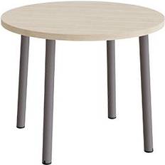 Møbler Rundt Børnebord Ø90 cm Lyddæmpende Hvidpigmenteret Eg Laminat 72 cm Skrivebord