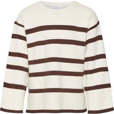 86/92 Overdele Børnetøj Vero Moda Vmsaba Ls O-Neck Pullover - Birch/Black