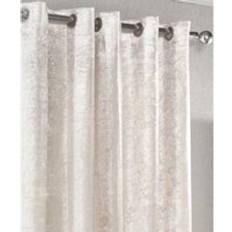 Alan Symonds Luxury Modern Crushed Velvet Eyelet Ring Top Curtains 229 cm x 229 cm