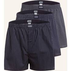 3-Pack Woven Soft Poplin Boxer Shorts - Navy