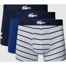 Lacoste Sous-vêtements pour hommes Lacoste Lot de 3 Boxers Courts Taille - Bleu Marine/Blanc/Gris Chine