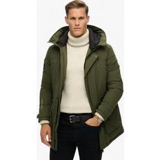 Superdry City Padded Parka Jacket - Khaki Green