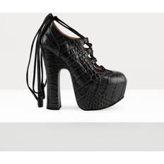 Vivienne Westwood Heels & Pumps Vivienne Westwood Black Elevated Ghillie Platform Heels N401 Black IT