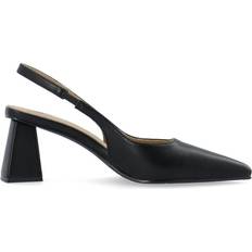 Pumps Bianco Biamaralyn Slingback Smooth Faux Leather Black