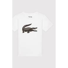 Lacoste Tops Lacoste Oversized Technical Cotton Sport T-shirt - White/Black
