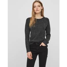 One Size Sweatere Vero Moda Vmdoffy Strik - Black Melange