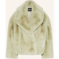 Quilted Coats BOSS Cropped-Mantel aus weichem Teddy-Gewebe