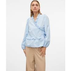 Kashmir Linnen Vero Moda Vmaya Topp Cashmere blue