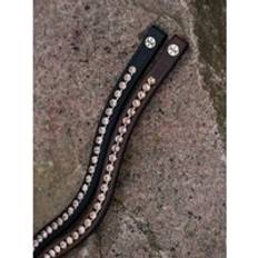 Jacson Frontal for horse Cryst Noir