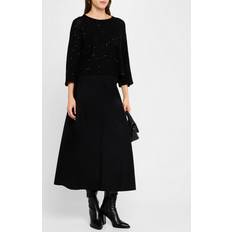 Skirts Eileen Fisher Wool Midi Skirt Black