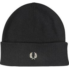 Fred Perry Men Accessories Fred Perry Beanie Wool Blend Black one