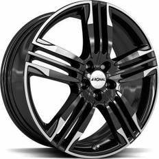 20" - 5/120 Bilfelger Ronal R58 Black Rim 8x20 5/105 ET40 B56.6