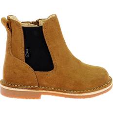 Zipper Boots Aster Children's leather boots Abostic Marron