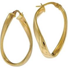 Firenze Elaine jewelry women earrings 585 gold creoles 58013