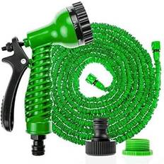 Hosepipe Direct2publik 150 FT Expandable Flexible Hosepipe Garden Pipe Magic Snake + Gun Green