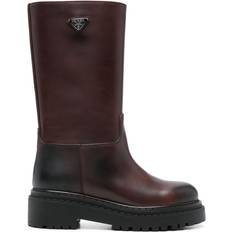 Prada Women Boots Prada 55mm leather boots women Calf Leather/Rubber/Calf Leather Brown