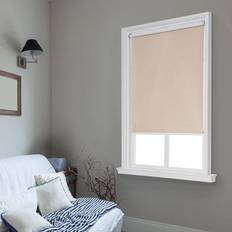Roller Blinds Whole Space Industries Wide Width Cut-to-Width Spring Vinyl Roller Shade 47" W 64" L - Cream
