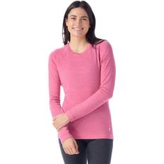 Women Base Layer Tops Smartwool Classic Thermal Merino Crew Baselayer Women's Garden Pink Heather